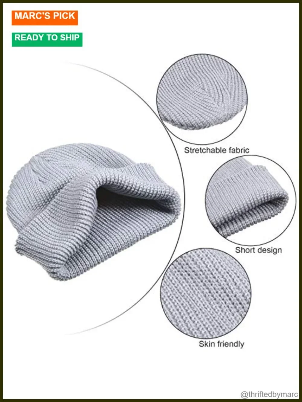 9 Pack Winter Beanie Hats Trawler Short Skull Caps Knit Fisherman Hat Men Women